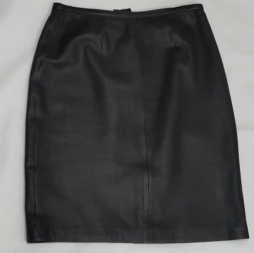 Mix-it Black Leather Skirt